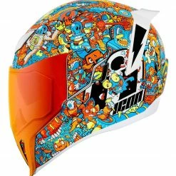 Best Pirce 😉 Icon Airflite MIPS Redoodle Helmet White/Blue/Orange / 3XL [Open Box] 🔥 -Icon outlet shop icon airflite mips redoodle helmet white blue orange3 xl open box white blue orange 10