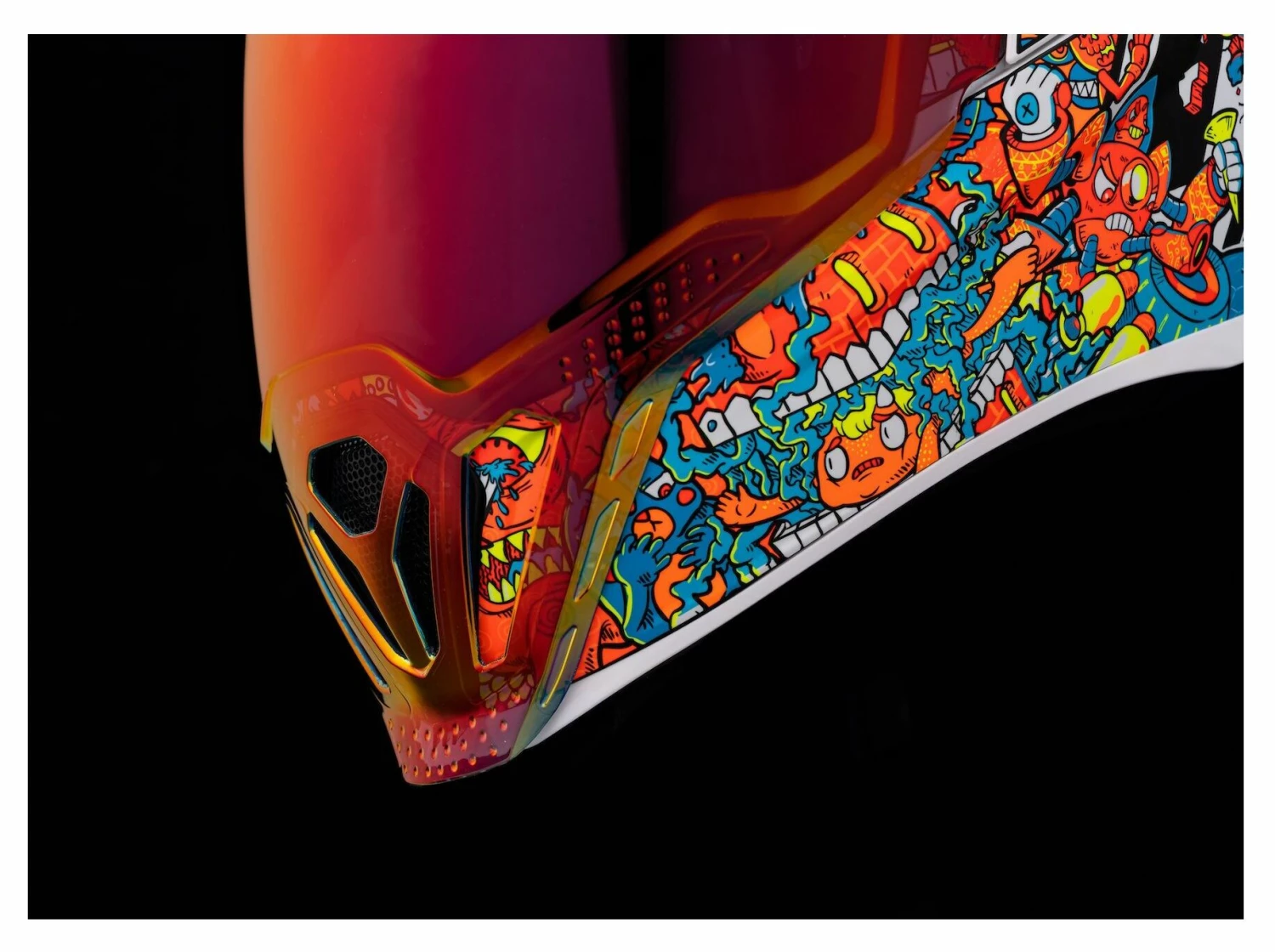 Best Pirce 😉 Icon Airflite MIPS Redoodle Helmet White/Blue/Orange / 3XL [Open Box] 🔥 - Image 5