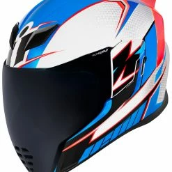 Flash Sale 👍 Icon Airflite Ultrabolt Helmet 🎉 -Icon outlet shop icon airflite ultrabolt helmet blue white red 3 scaled