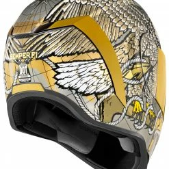 Promo ✨ Icon Airform Semper Fi Helmet Gold/Silver/White / LG [Open Box] 🎉 -Icon outlet shop icon airform semper fi helmet gold silver white lg open box gold silver white 5 scaled