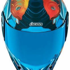 Cheapest 👏 Icon Airframe Pro Koi Helmet ⭐ -Icon outlet shop icon airframe pro koi helmet blue 13 scaled