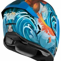 Hot Sale 😉 Icon Airframe Pro Koi Helmet Blue / 3XL [Open Box] 🥰 -Icon outlet shop icon airframe pro koi helmet blue3 xl open box blue 12 scaled